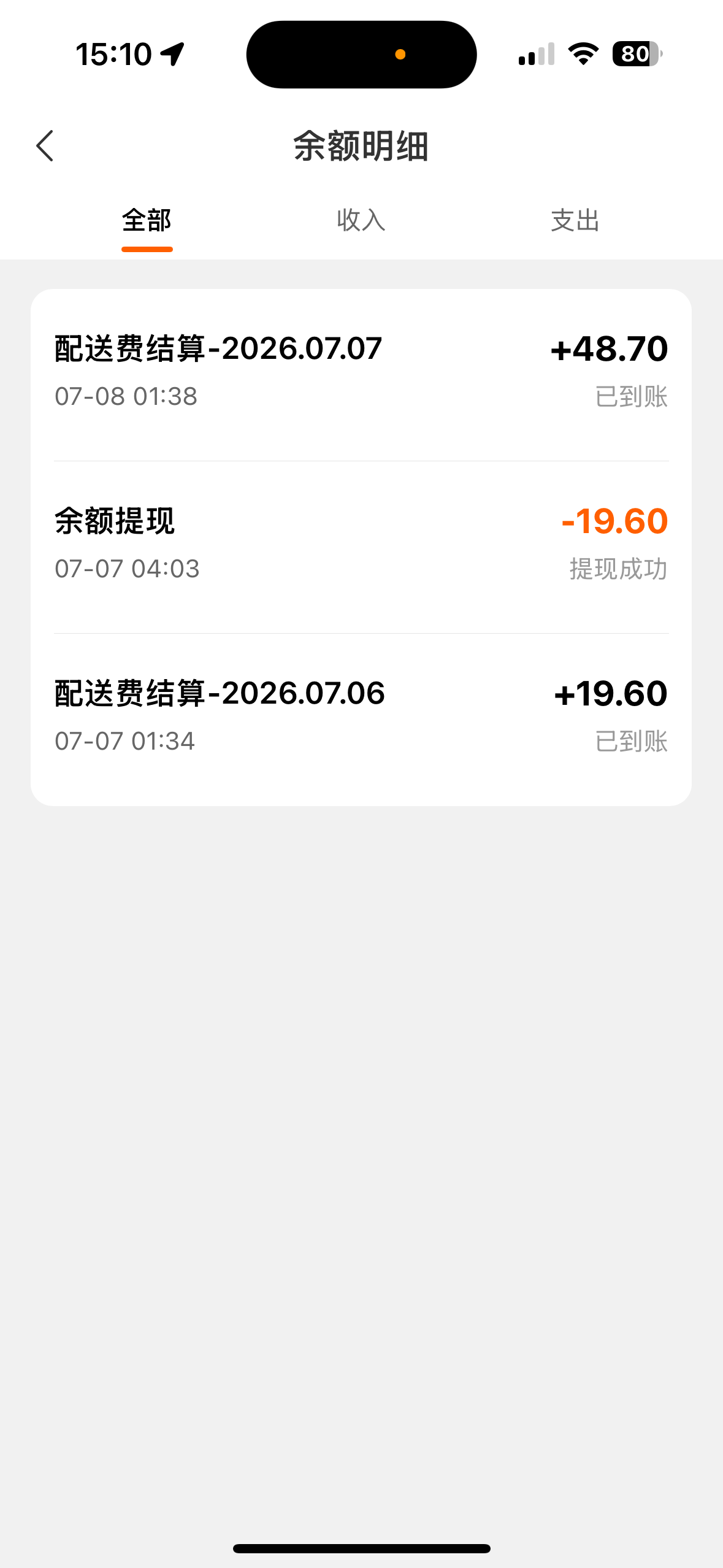 送了几天的外卖众包